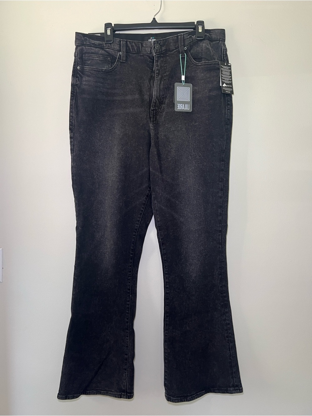 LuLaRoe Black Wash Flare Leg Jeans